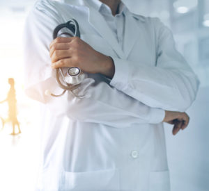 Doctor Wearing White Coat, Coat and Gown Suppliers, Hospital Uniform Supplies